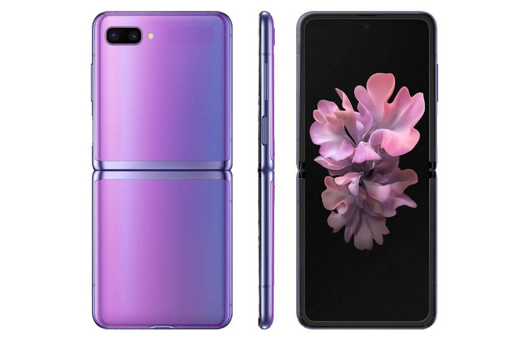 galaxy flip purple